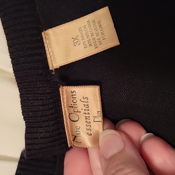 Nue Options Essential Black Button Front Cardigan, 3X - Picture 7 of 8